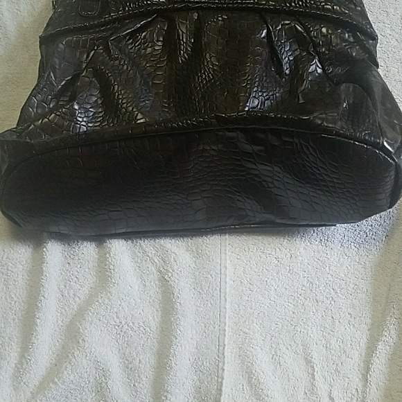 Large L.Credi Alligator Texture Purse Tote LCpurs2 - Picture 5 of 9